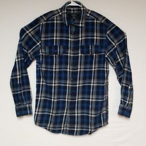 Small Flannel Faded Glory Long Sleeve Button Up